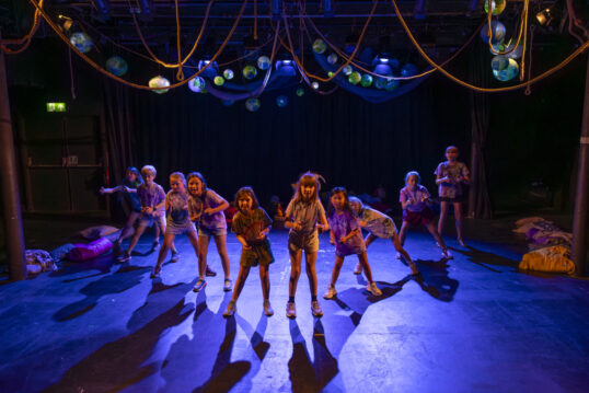 Young Theatre Makers performing on stage at Tobacco Factory Theatres
