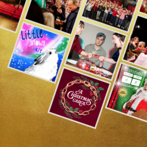A collage of images related to Christmas at TFT