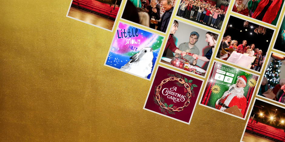 A collage of images related to Christmas at TFT