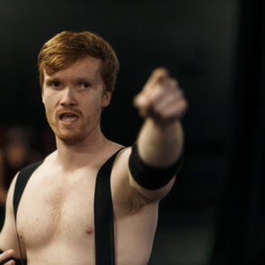 Casey Lloyd in character as Brad Habits for WWG: GURTmania